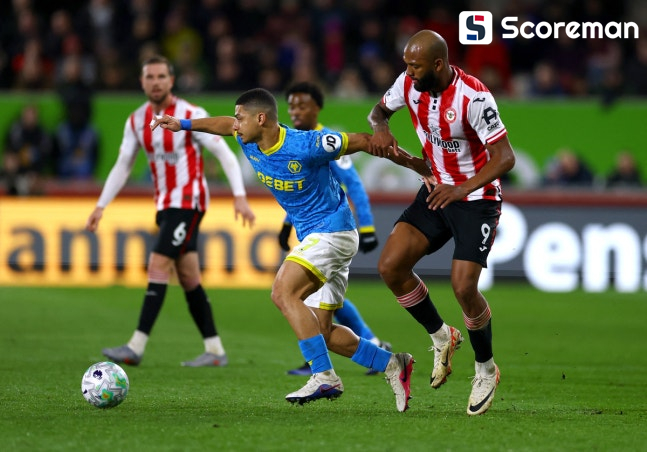 ‘황희찬 결장’ 울버햄튼, 브렌트퍼드와 2-2 무승부…3경기 연속 무패